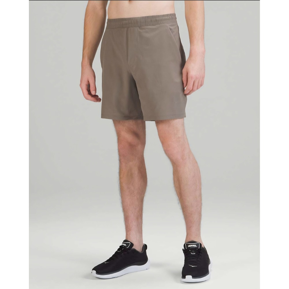 Lululemon Mens Pace Breaker Lined Short 7" Nomad Brown Training Running M